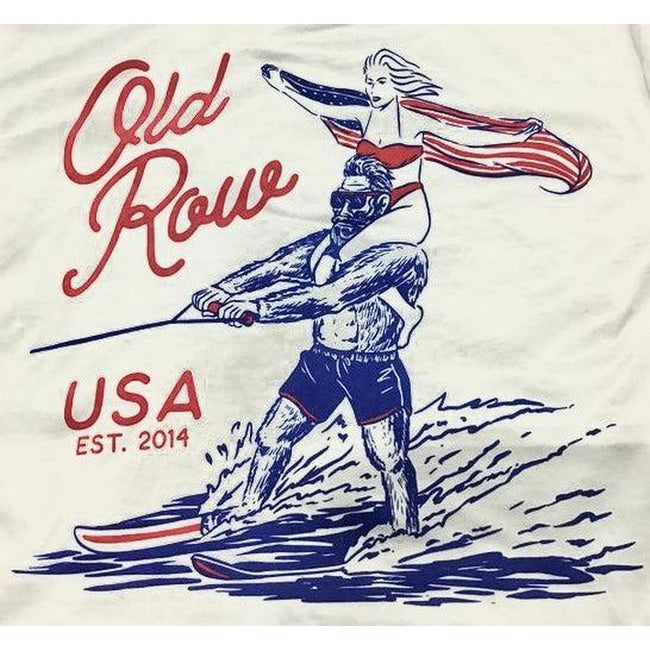 The Big Foot Water Ski Pocket Tee-T-Shirts-The Novelty Collection-Old Row