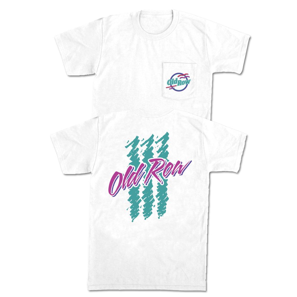 90's Lager Pocket Tee-T-Shirts-The Boozy Collection-WHITE-S-Old Row