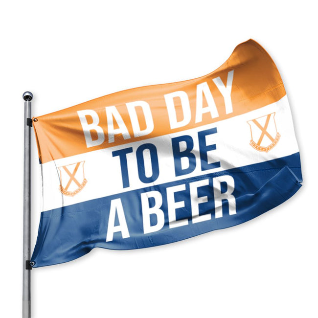 Bad Day To Be A Beer Flag-Flags-BDTBAB-Orange/Navy-Old Row