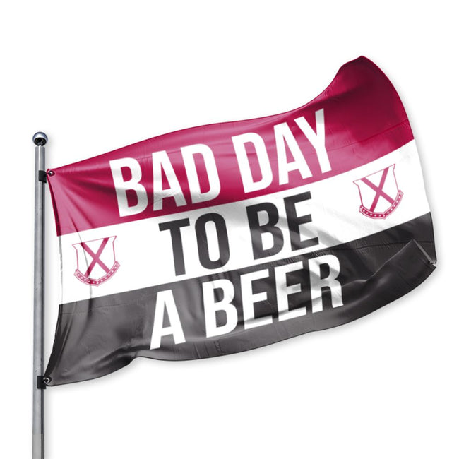 Bad Day To Be A Beer Flag-Flags-BDTBAB-Maroon/Black-Old Row