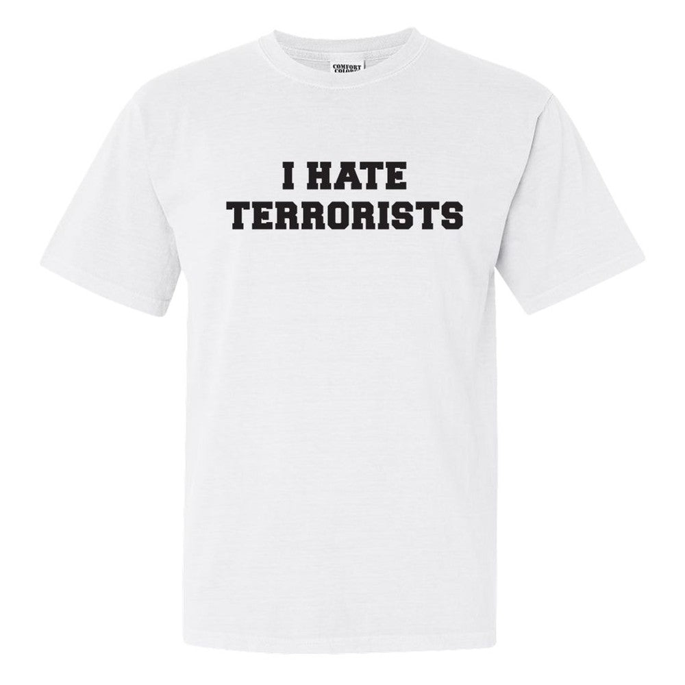 I Hate Terrorists Tee-T-Shirts-Old Row-White-S-Old Row