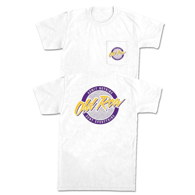 Old Row Tiger Tailgate Pocket Tee-T-Shirts-Old Row Circle Logo Collection-White-S-Old Row