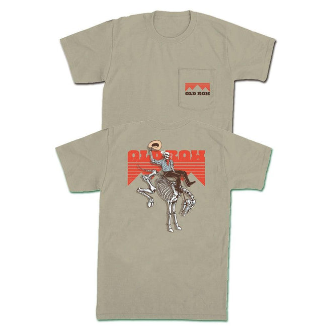 The Cowboy Killer Pocket Tee-T-Shirts-The Novelty Collection-Tan-S-Old Row