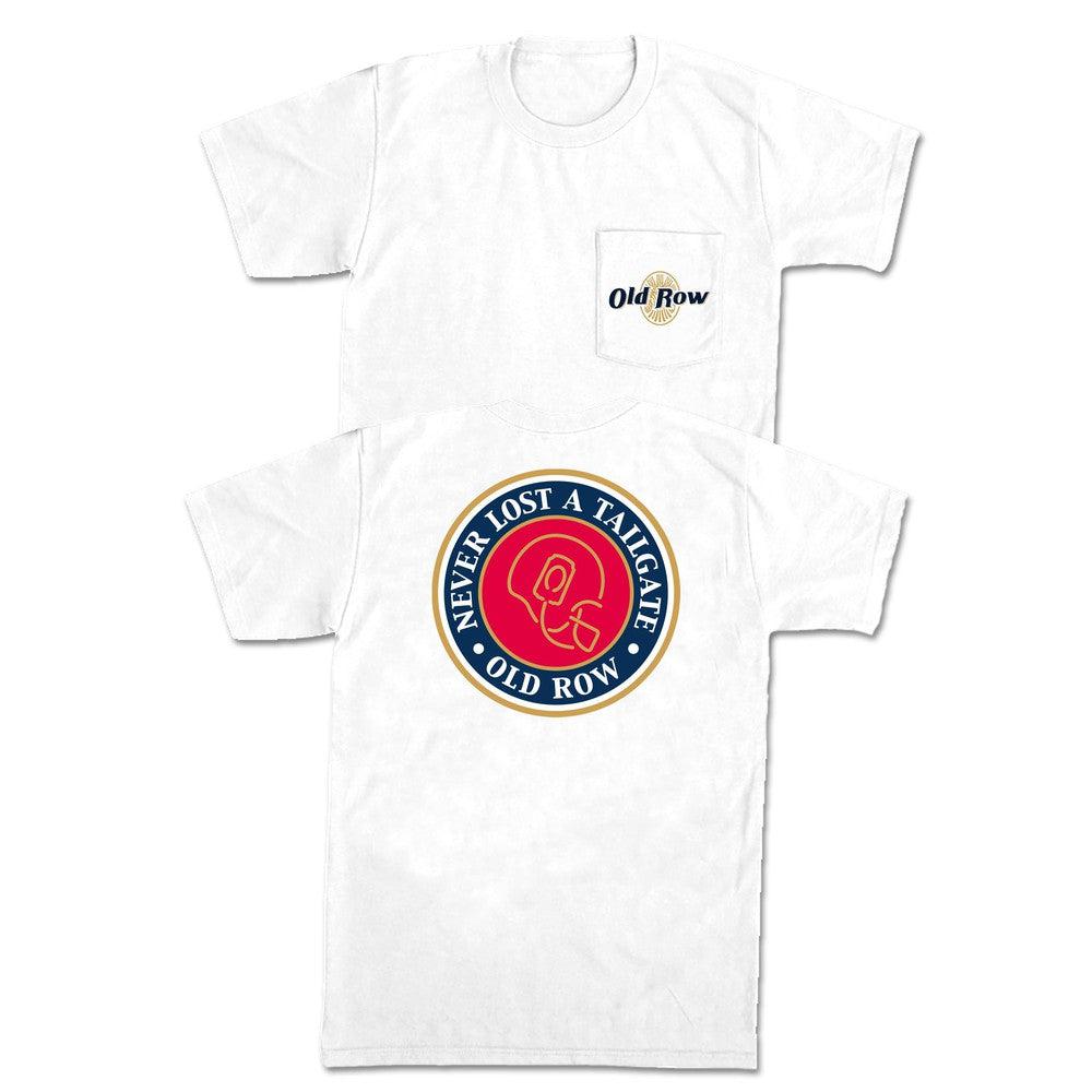 Never Lost A Tailgate Retro Can Pocket Tee | Old Row T-Shirts & Merch