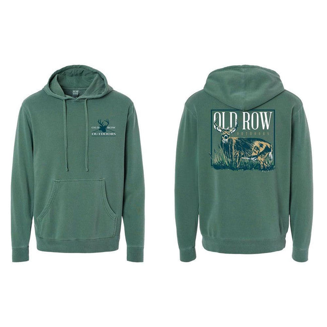 Old Row Outdoors Trophy Buck Pigment Dyed Premium Hoodie-Hoodies-Old Row Outdoors-Old Row