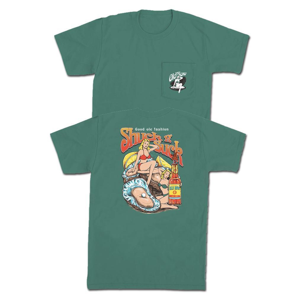 Shuck n' Suck Pocket Tee-T-Shirts-The Novelty Collection-Old Row