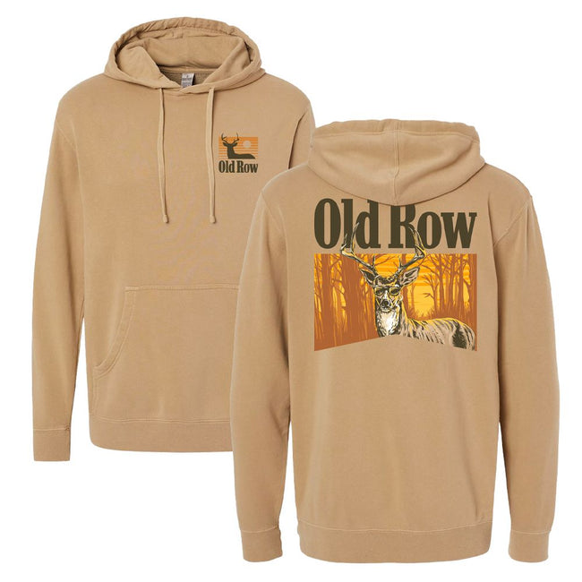 The Smoking Buck Pigment Dyed Premium Hoodie-Hoodies-Old Row Outdoors-Old Row