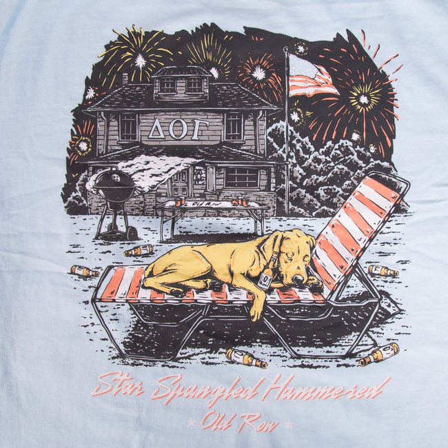 Star Spangled Hammered Pup Pocket Tee-T-Shirts-The Novelty Collection-Old Row
