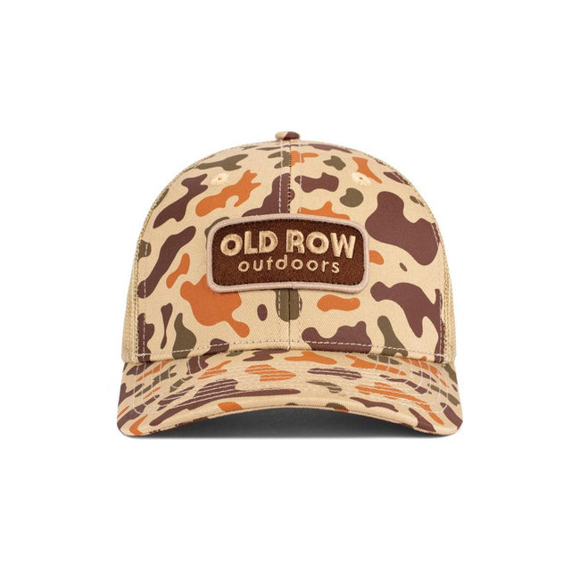 Old Row Outdoors Camo Trucker Hat-Hats-Old Row Outdoors-Brown-One Size-Old Row