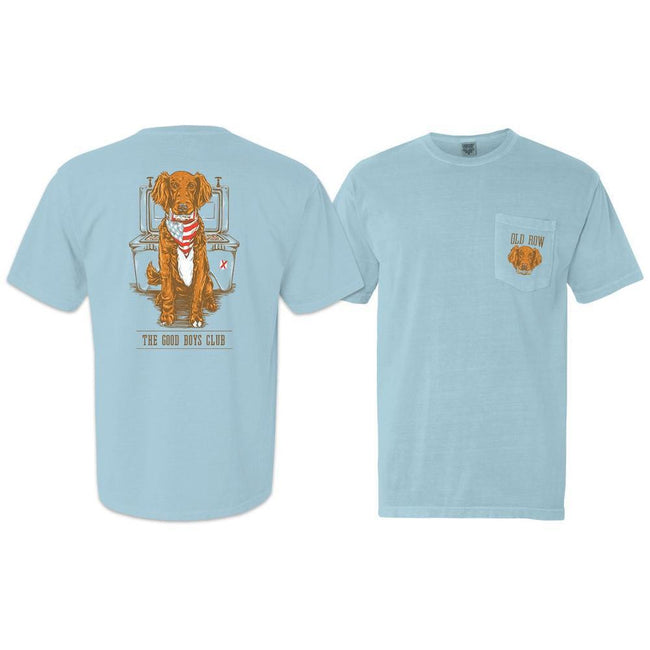 Good Boys Club USA Pocket Tee-T-Shirts-Good Boys Club-Light Blue-S-Old Row