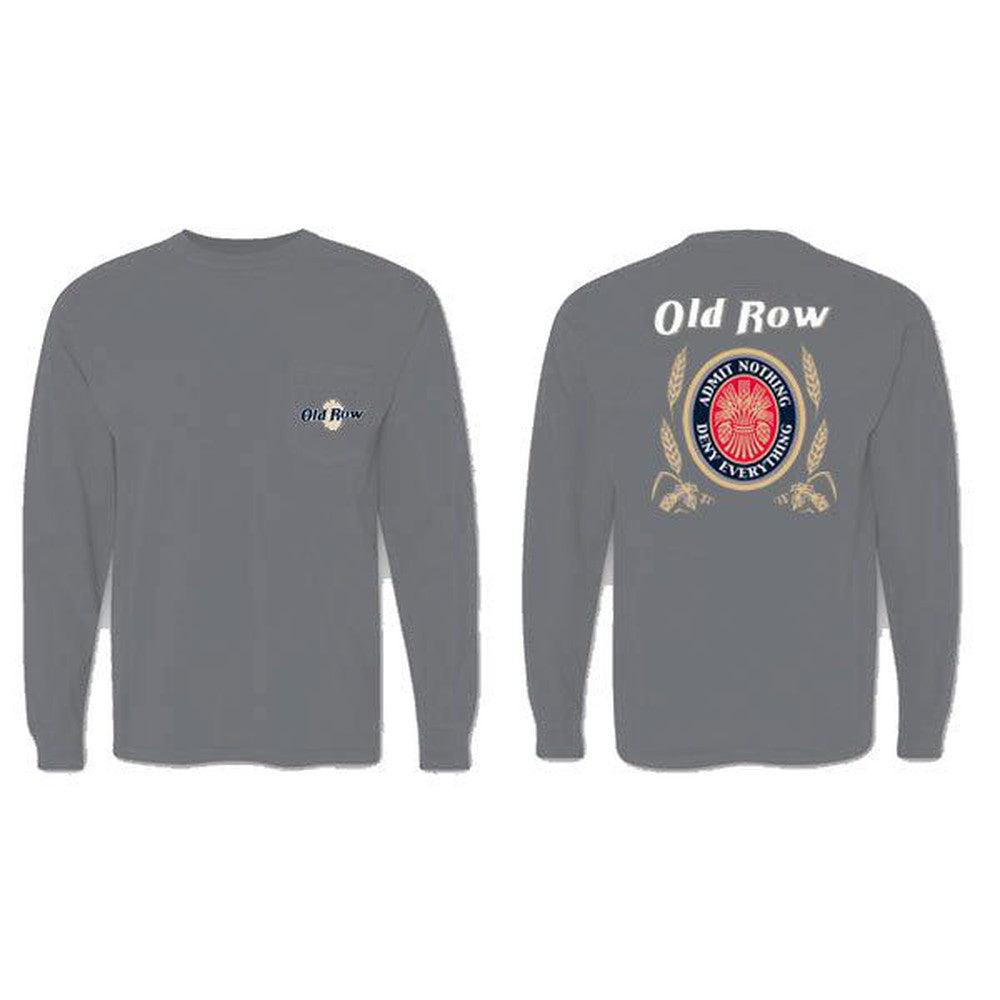 Retro Can Long Sleeve Pocket Tee (Granite)-Shirt-Old Row-Old Row