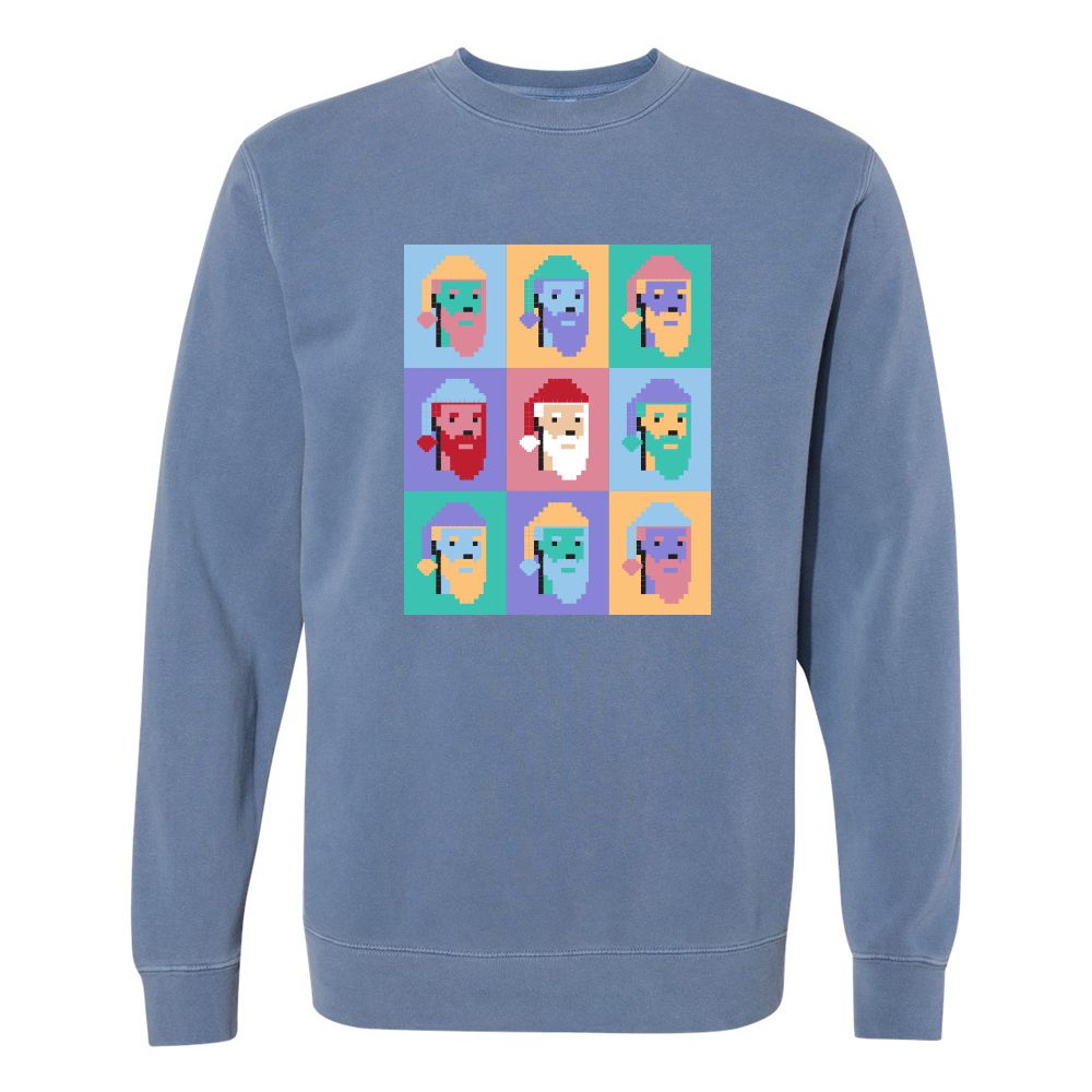 Santapunk Group Pigment Dyed Premium Crewneck-Crewnecks-Old Row-Old Row