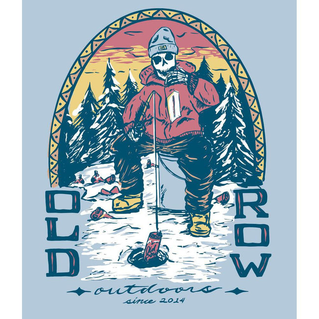 Old Row Outdoors Ice Fishing Pigment Dyed Premium Hoodie-Hoodies-Old Row Outdoors-Old Row