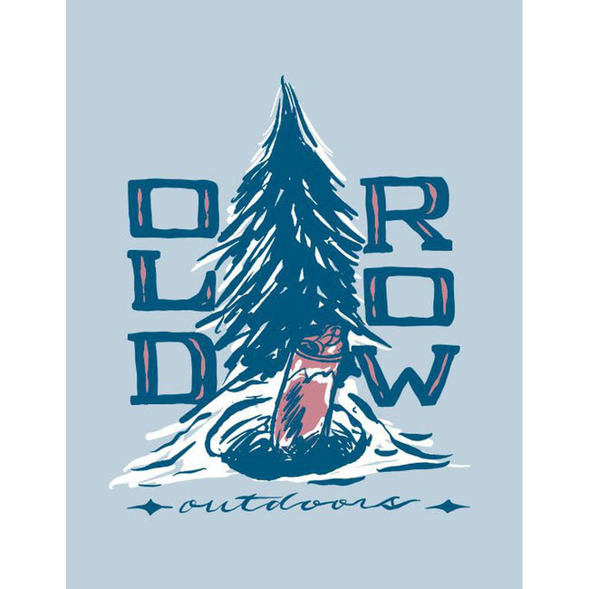Old Row Outdoors Ice Fishing Pigment Dyed Premium Hoodie-Hoodies-Old Row Outdoors-Old Row