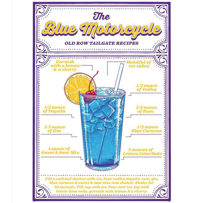 The Blue Motorcycle Pocket Tee-T-Shirts-The Boozy Collection-Old Row