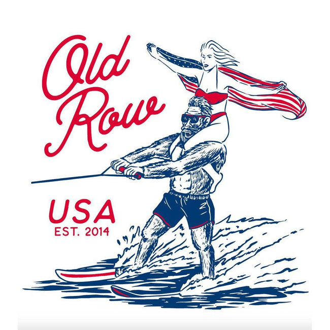 The Big Foot Water Ski Pocket Tee-T-Shirts-The Novelty Collection-Old Row