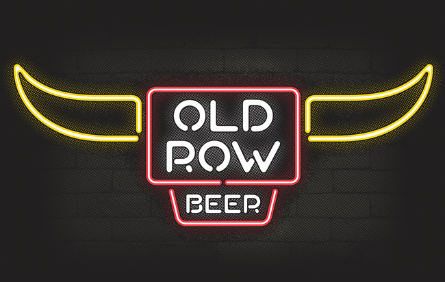 Old Row Beer Neon Bull Pocket Tee