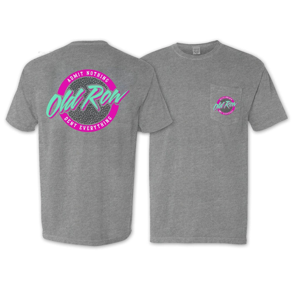 Old Row Circle Logo Pocket Tee (Heather Grey)-T-Shirts-Old Row Branded-Old Row