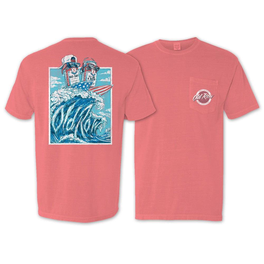 Bad Day To Be A Beer Surf's Up Pocket Tee | Old Row Bad Day To Be A Beer Surf's Up Pocket Tee | Old Row