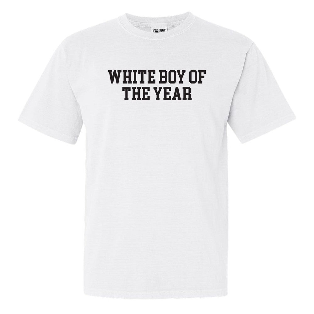 White Boy Of The Year Tee-T-Shirts-Old Row-White-S-Old Row