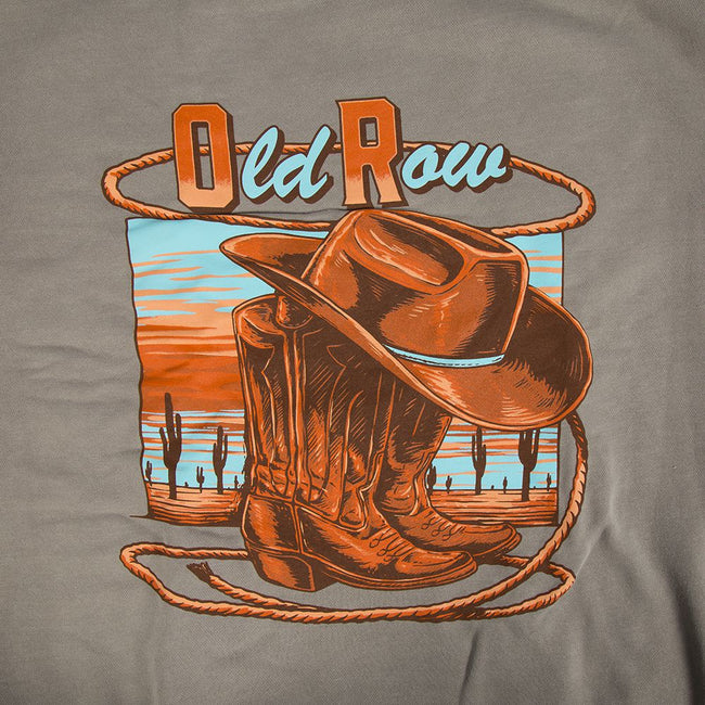 The Western Cowboy Pigment Dyed Premium Hoodie-Hoodies-Old Row Outdoors-Old Row