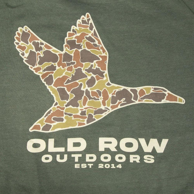 Old Row Outdoors Flying Duck Camo Pocket Tee-T-Shirts-Old Row Outdoors-Old Row