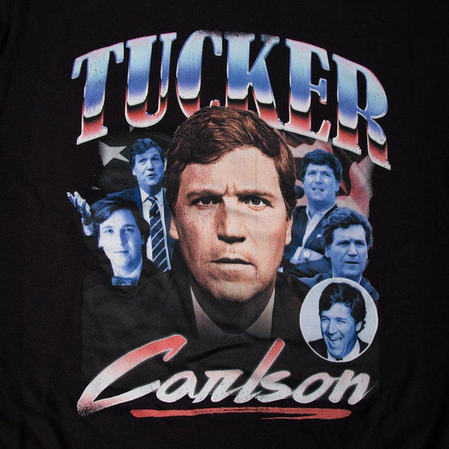 Tucker Carlson Faces Tee-T-Shirts-Tucker Carlson x Old Row NIL-Old Row