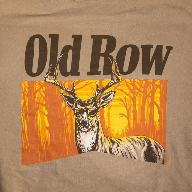 The Smoking Buck Pigment Dyed Premium Hoodie-Hoodies-Old Row Outdoors-Old Row