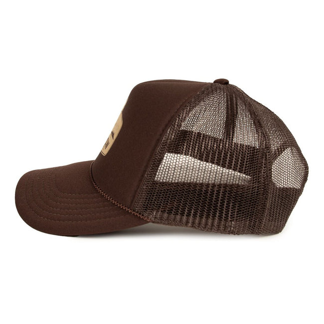 Old Row Outdoors Deer Badge Trucker Hat-Hats-Old Row Outdoors-Brown-One Size-Old Row