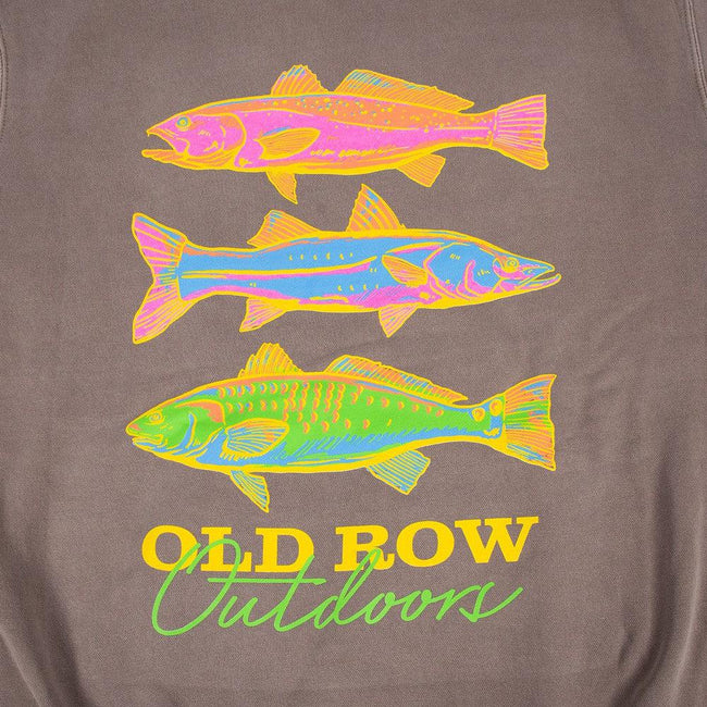 The Neon Fish Pigment Dyed Premium Hoodie-Hoodies-Old Row Outdoors-Old Row