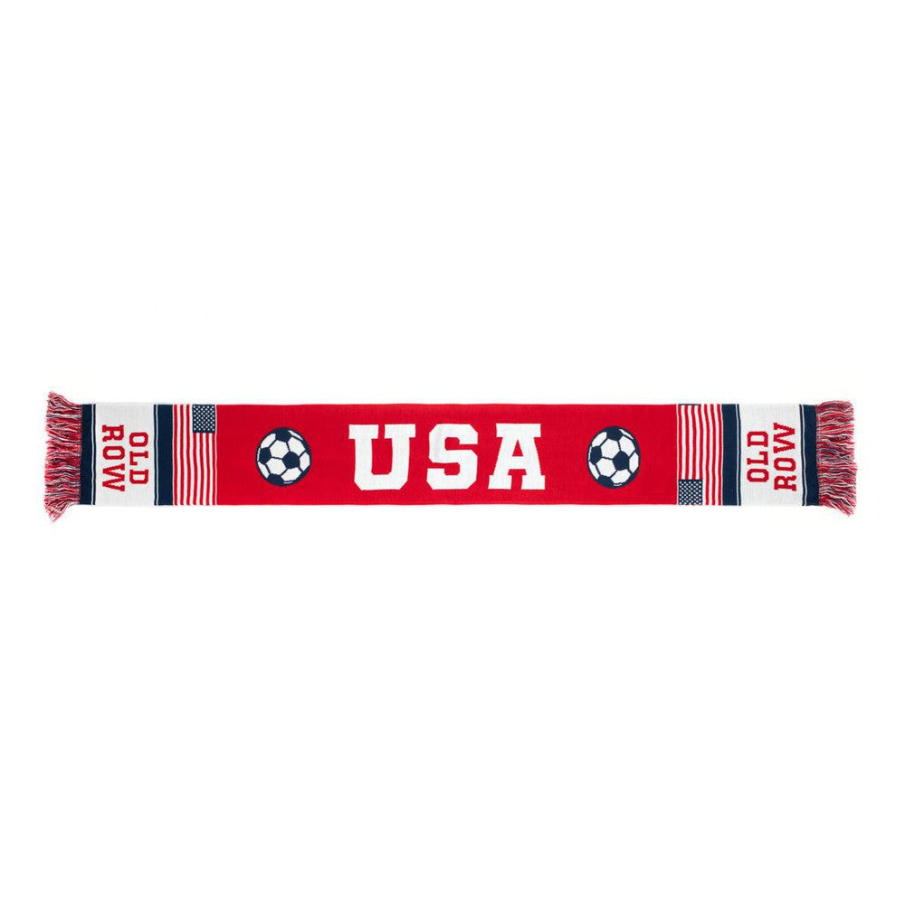 Old Row USA Soccer Scarf-Scarf-America First-Red-Old Row