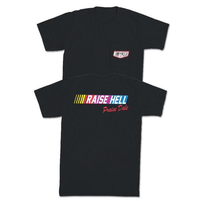 Raise Hell Praise Dale Pocket Tee-T-Shirts-Old Row Racing-Black-S-Old Row