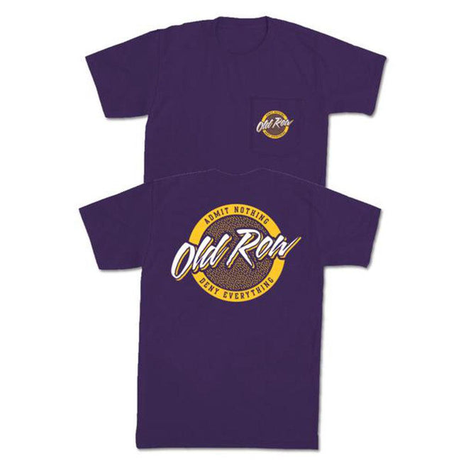 Old Row Tiger Tailgate Pocket Tee-T-Shirts-Old Row Circle Logo Collection-Purple-S-Old Row