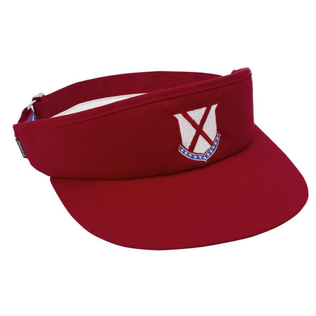 Old Row Crest Tour Visor-Visor-Old Row Golf-Red-One Size-Old Row