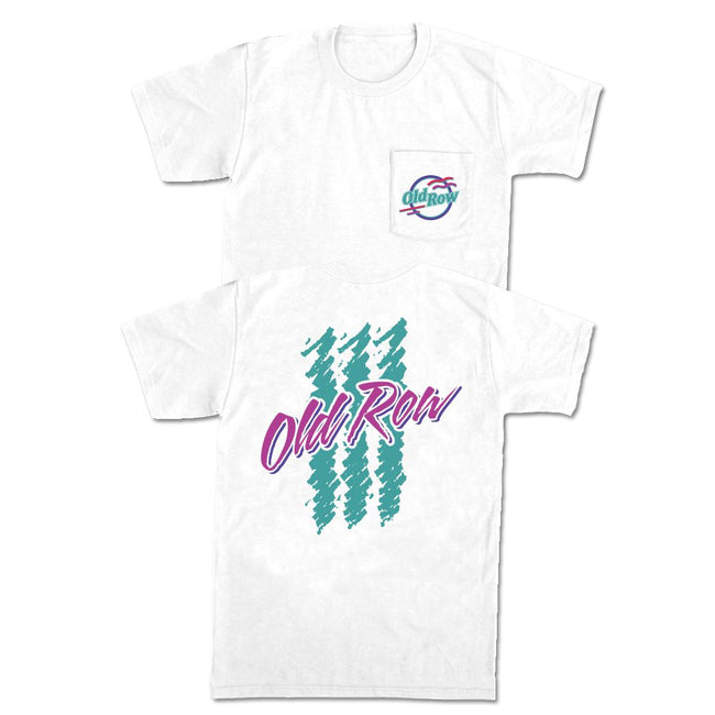 90's Lager Pocket Tee-T-Shirts-The Boozy Collection-WHITE-S-Old Row