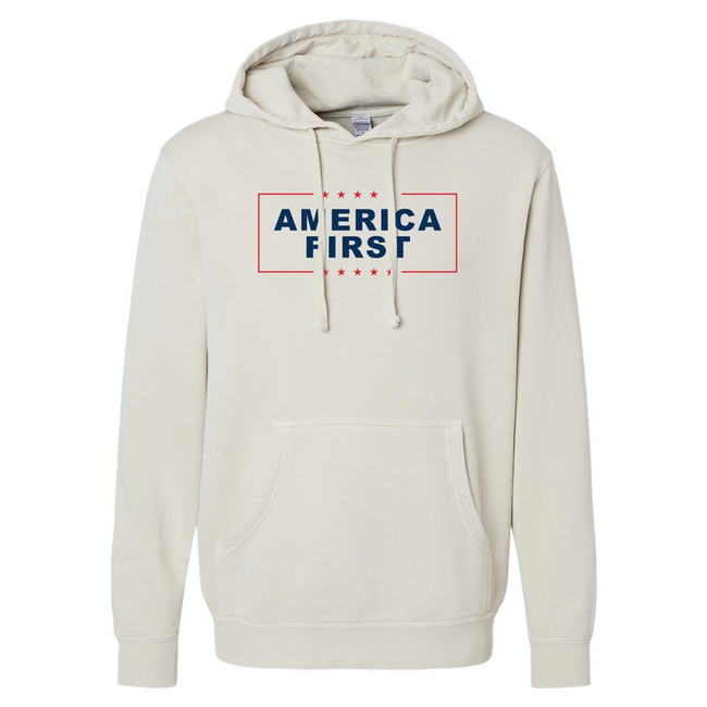 America First Pigment Dyed Premium Hoodie