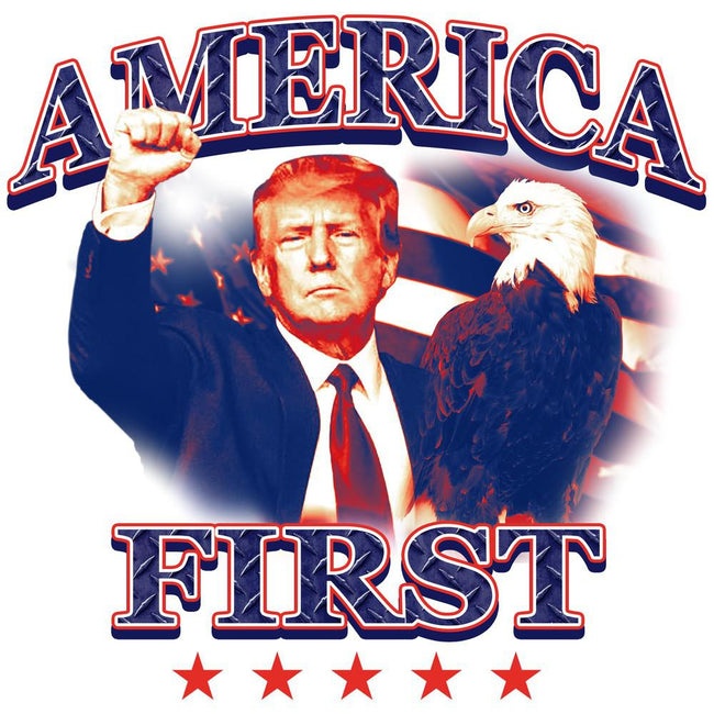 Trump America First Tee-T-Shirts-America First-Old Row