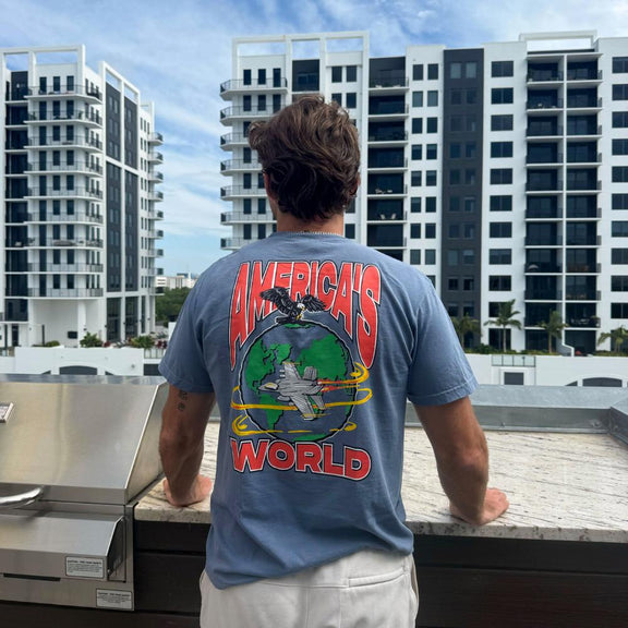 America's World Pocket Tee-T-Shirts-America First-Old Row