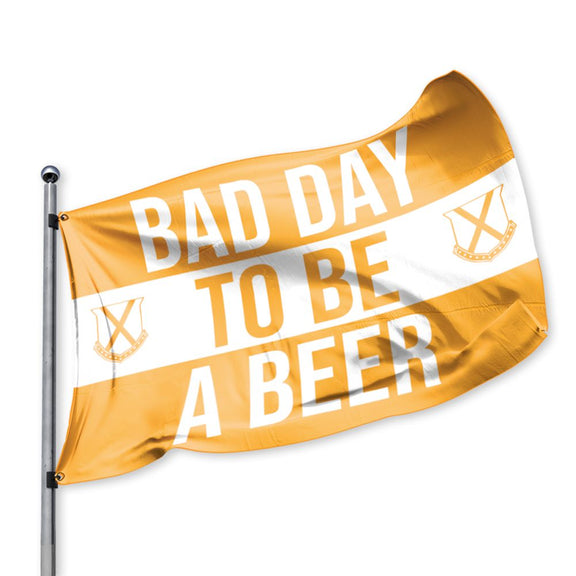 Bad Day To Be A Beer Flag-Flags-BDTBAB-Orange/White-Old Row