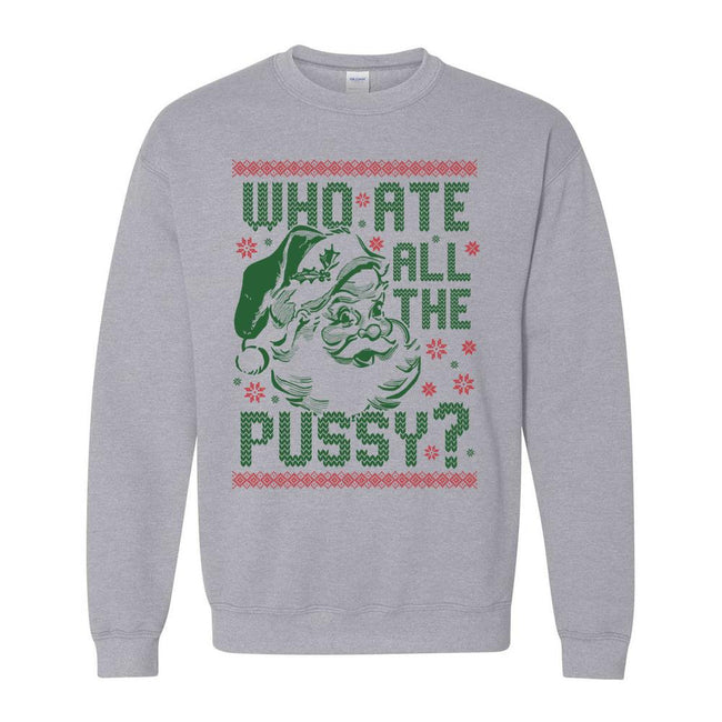 Who Ate All The Pussy Tacky Sweater-Tacky Sweaters-Old Row-Grey-S-Old Row