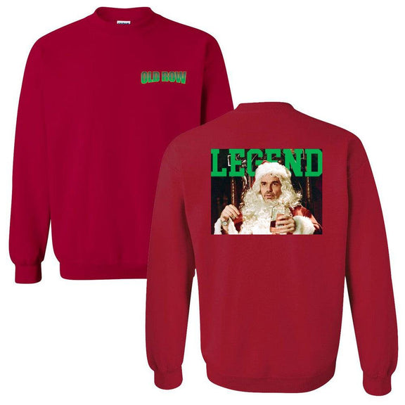 The Naughty Santa Crewneck-Crewnecks-Old Row Legends-Red-S-Old Row