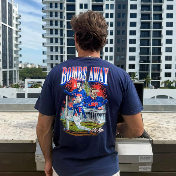 Bombs Away Pocket Tee-T-Shirts-America First-Old Row