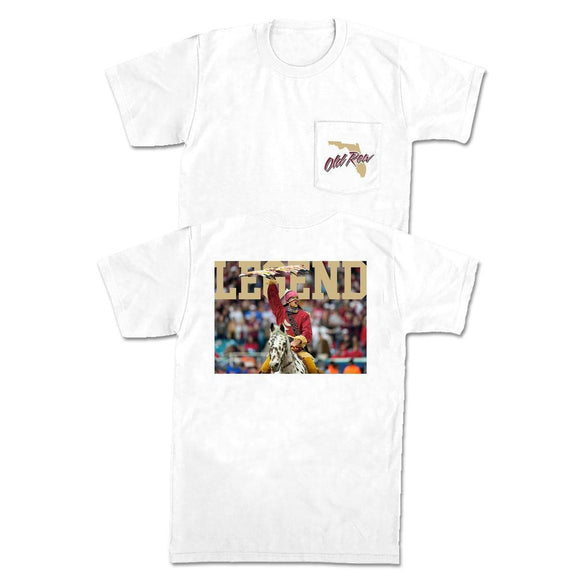 The Tallahassee Legend Pocket Tee-T-Shirts-Old Row U-White-S-Old Row