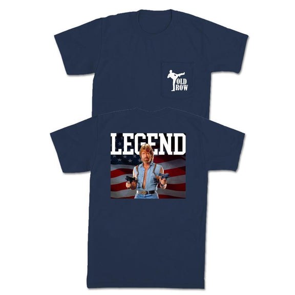 The Chuck Charity Pocket Tee-T-Shirts-Old Row Legends-Navy-S-Old Row