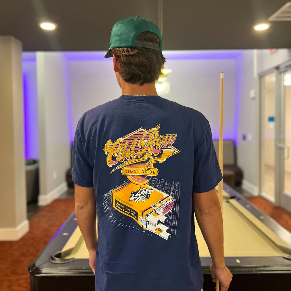 Cigs Inside Retro Pocket Tee-T-Shirts-The Novelty Collection-Old Row