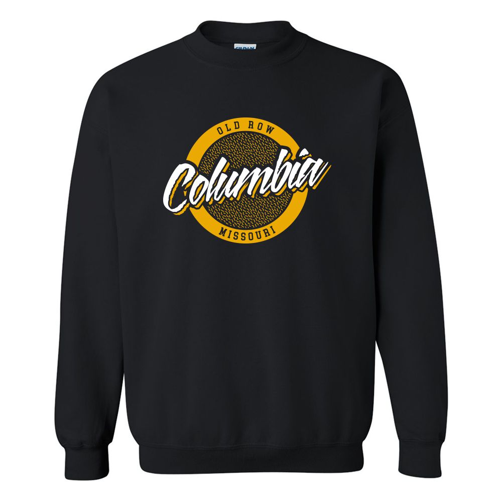 Columbia, Missouri Circle Logo Crewneck Sweatshirt-Crewnecks-Old Row U-Old Row