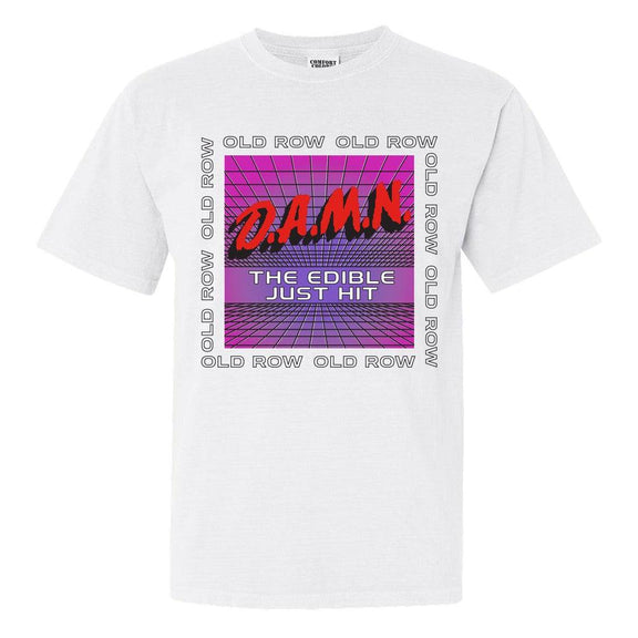 D.A.M.N. Edible Tee-T-Shirts-Old Row-White-S-Old Row