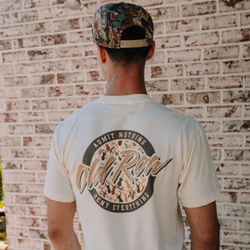 Deer Camo Circle Logo Pocket Tee