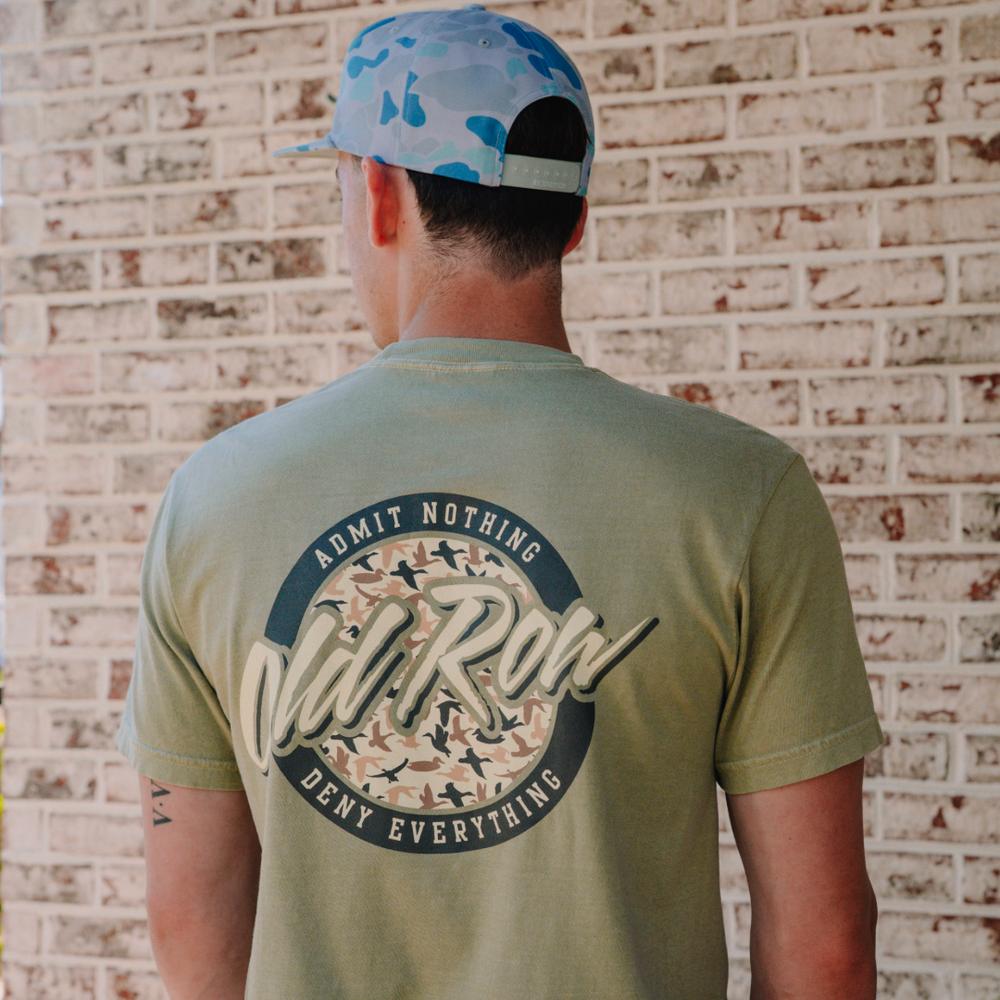 Duck Camo Circle Logo Pocket Tee-T-Shirts-Old Row Outdoors-Old Row