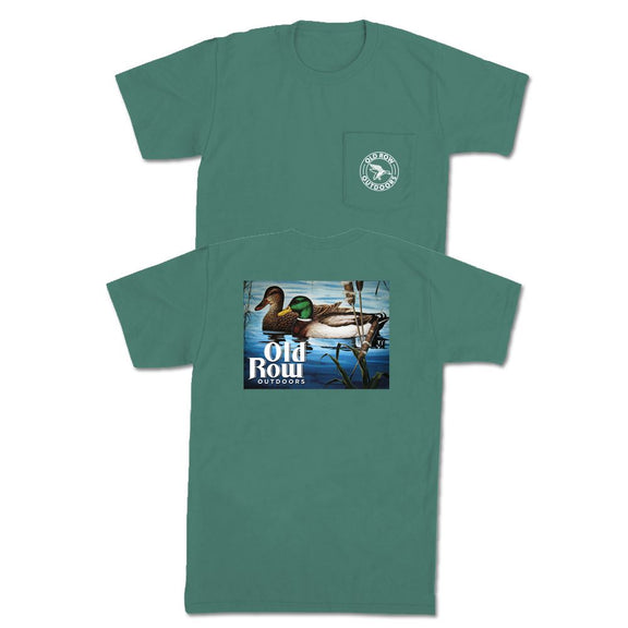 Old Row Outdoors Mallard Pocket Tee-T-Shirts-Old Row Outdoors-Green-S-Old Row